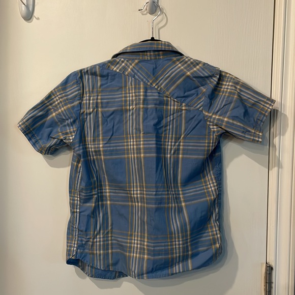 Kids blue and yellow button down - Picture 2 of 3